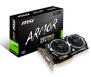 MSI Armor Geforce GTX 1070 8GB OC