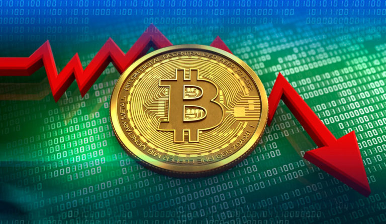 Bitcoin cae por debajo de 10000