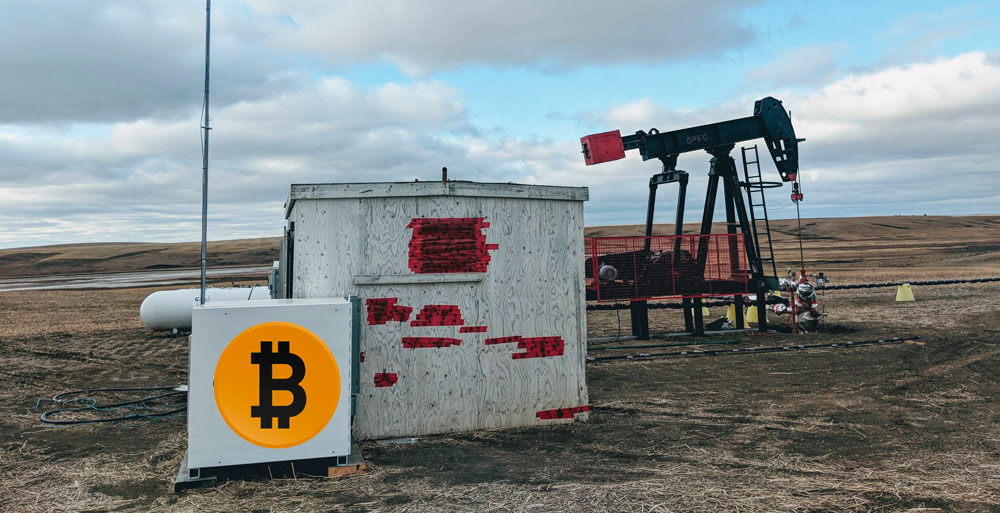Mineria Bitcoin en campos de gas