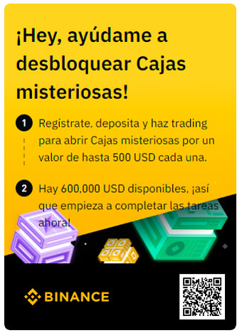 Gana cajas misteriosas de Binance