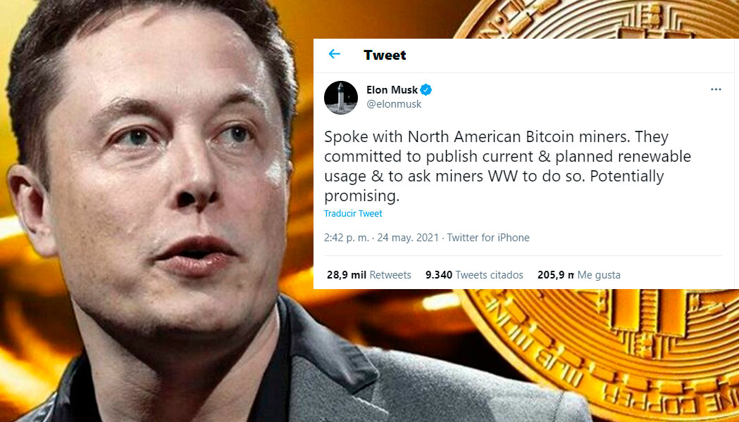 Bitcoin sube a casi 40 mil después del tweet de Musk