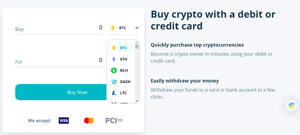 Comprar criptomonedas con tarjeta de credito.