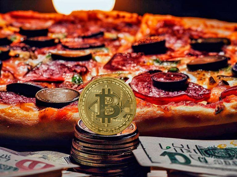 El precio de la pizza comprada con Bitcoin